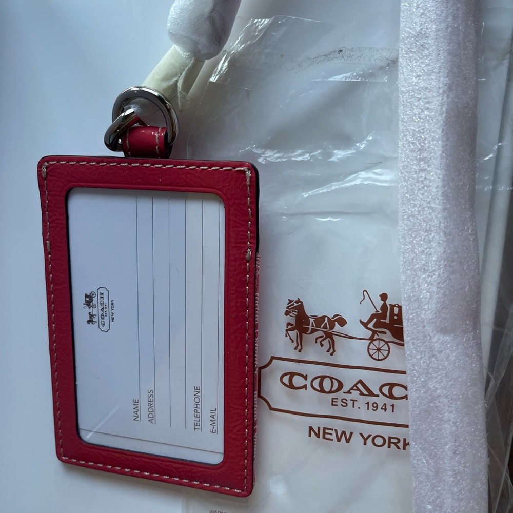 Authentic New Coach ID Lanyard/card holder